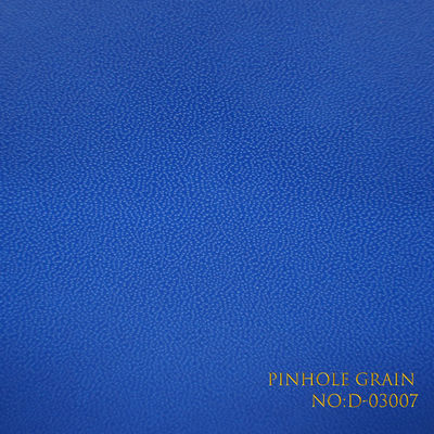 Cowhide Pattern Blue Art Paper PVC Coated For Wrapping
