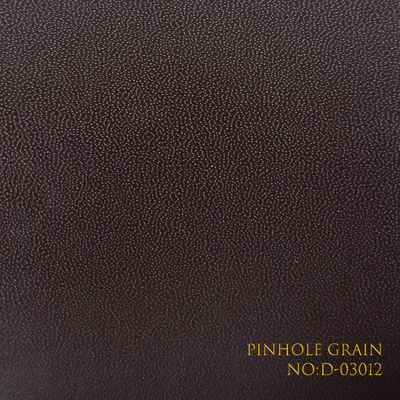 PVC Coated Leatherette Paper With Different Pattern Brown Color