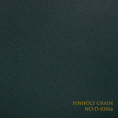 Bookbinding PVC Coated Paper With Cowhide Pattern Leaf Green Fresh Style