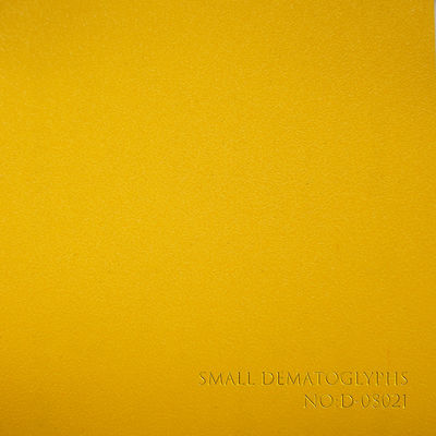 Different Pattern PVC Coated Paper With Classical Yellow Embossing