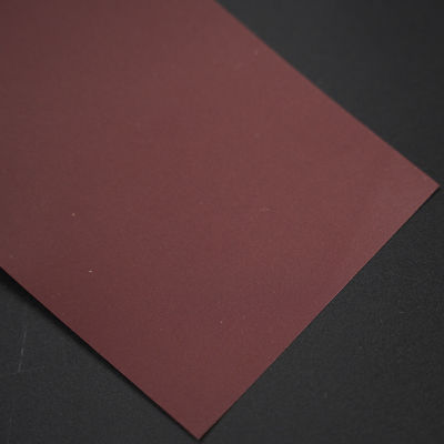 PVC coated paper with cowhide pattern Trace-less folding waterproof paper