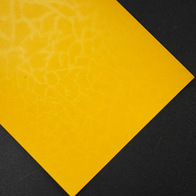 Gift Packaging PVC Wrapping Paper Yellow With Xiling Crack