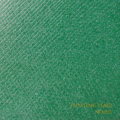 Floating Plaid Leatherette Paper with Durability and Waterproof