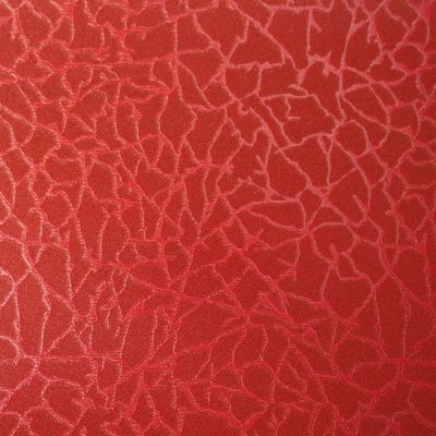 Promotional supplier coated paper glazed coated paper with Red Ice Crack Texture