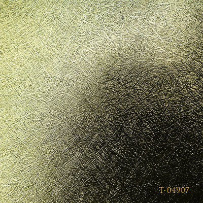 Waterproof Durable Eco-Friendly Golden Laminated Metallized PVC Pearl Paper With Embossed Shimmer Texture Customized Color
