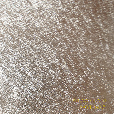 Golden Environmentally Friendly Glazed PVC Coated Paper With Gold Platinum Metal Texture Custom Order Accepted