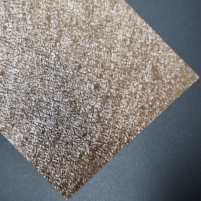 Golden Online Coated PVC Gravure Printing Metallic Gift Cover Paper Bookbinding Cover Material With Customizable Size Pattern
