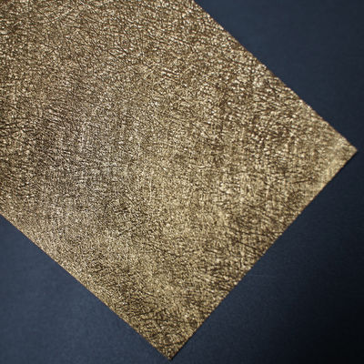 Customized Gold Platinum Metal Texture PVC Coated Paper Embossed Wrapping Paper For Eco-Friendly Packaging