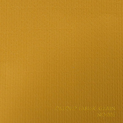 Yellow Textured Leatherette Paper for Book Binding and Premium Packaging, Heavy Weight 110-500gsm with Customizable Gloss/Matt Finish Oxford Fabric Pattern
