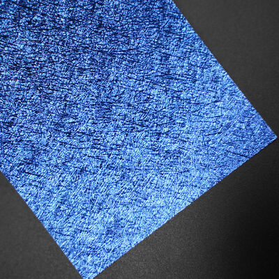 Glazed Gold & Platinum PVC Coated Paper 220gsm - Metallic Luster & Texture, Eco-Friendly Material for Premium Bookbinding & Gift Box Blue