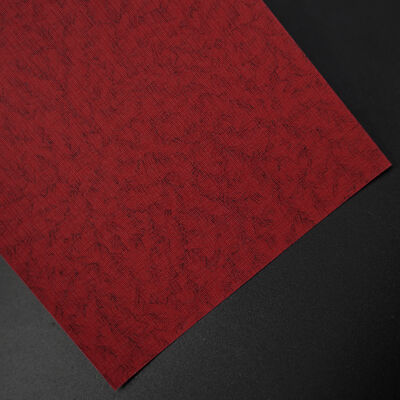 Printable Two-Tone Marbled PVC Specialty Paper 220gsm - Luxury Jewelry/Wine Box Packaging MOQ 1000m Red Black