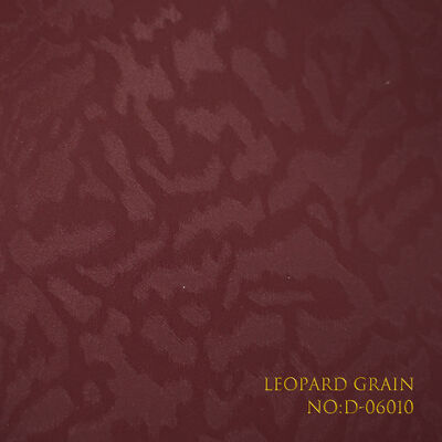 Customizable Light Red PVC Laminated Paper 220gsm - High-End Patterns For Jewelry/Certificate Packaging MOQ 1000m